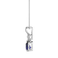 Round and Pear Dangling Necklace