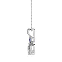 Round and Pear Dangling Necklace