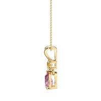 Round and Pear Dangling Necklace