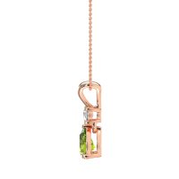Round and Pear Dangling Necklace