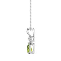 Round and Pear Dangling Necklace