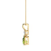 Round and Pear Dangling Necklace