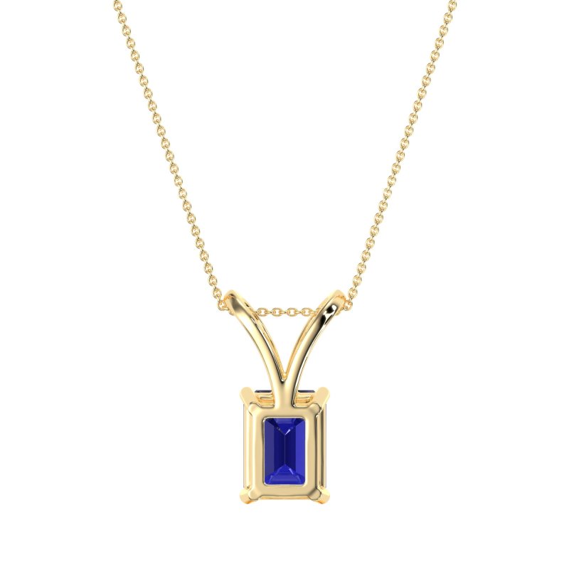 Simple Emerald Cut Necklace