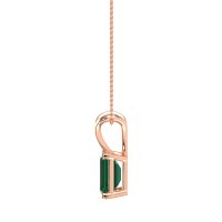 Simple Emerald Cut Necklace