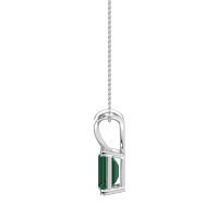 Simple Emerald Cut Necklace