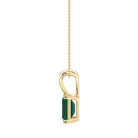 Simple Emerald Cut Necklace