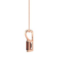 Simple Emerald Cut Necklace