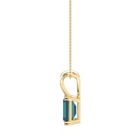 Simple Emerald Cut Necklace