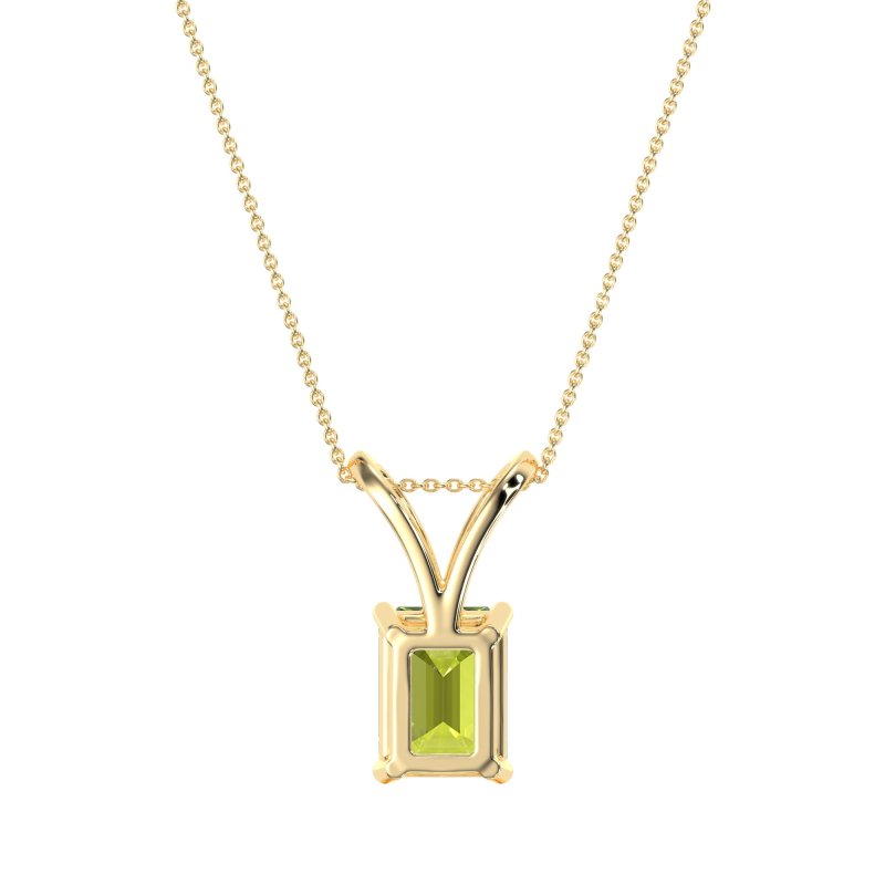 Simple Emerald Cut Necklace