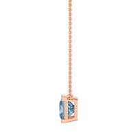 Simple Princess Cut Necklace