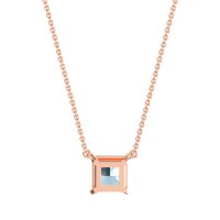 Simple Princess Cut Necklace