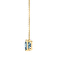 Simple Princess Cut Necklace