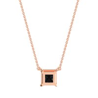 Simple Princess Cut Necklace