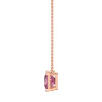 Simple Princess Cut Necklace