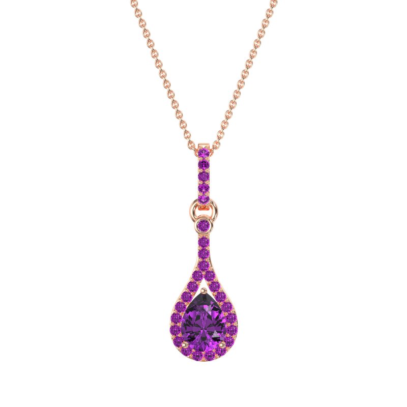 Wrap Tear Drop Dangling Necklace