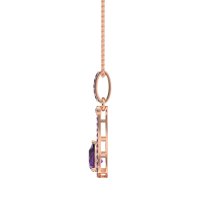 Wrap Tear Drop Dangling Necklace