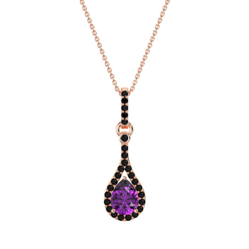 Wrap Tear Drop Dangling Necklace