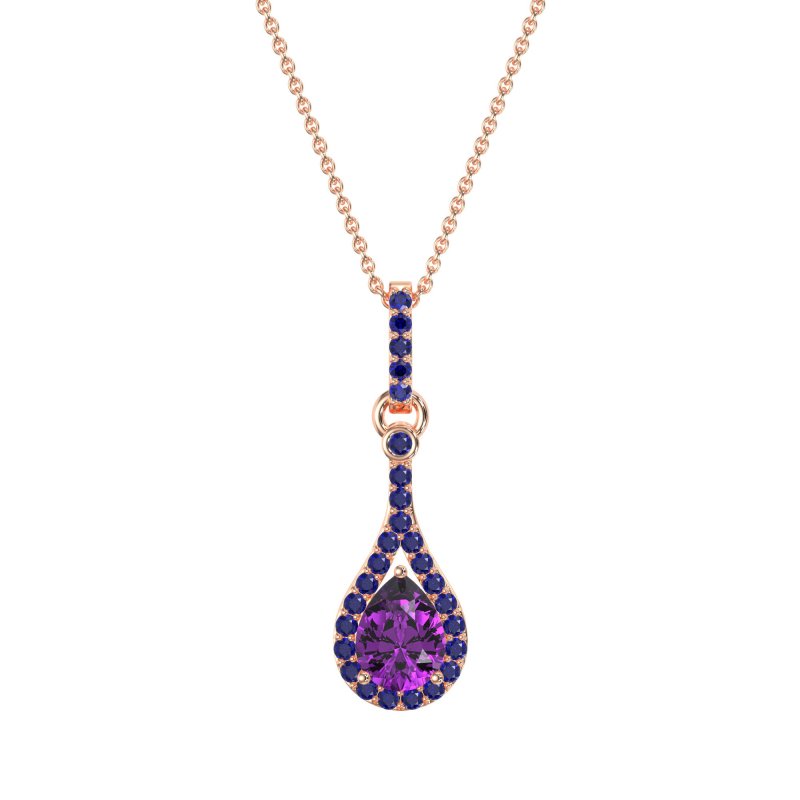 Wrap Tear Drop Dangling Necklace