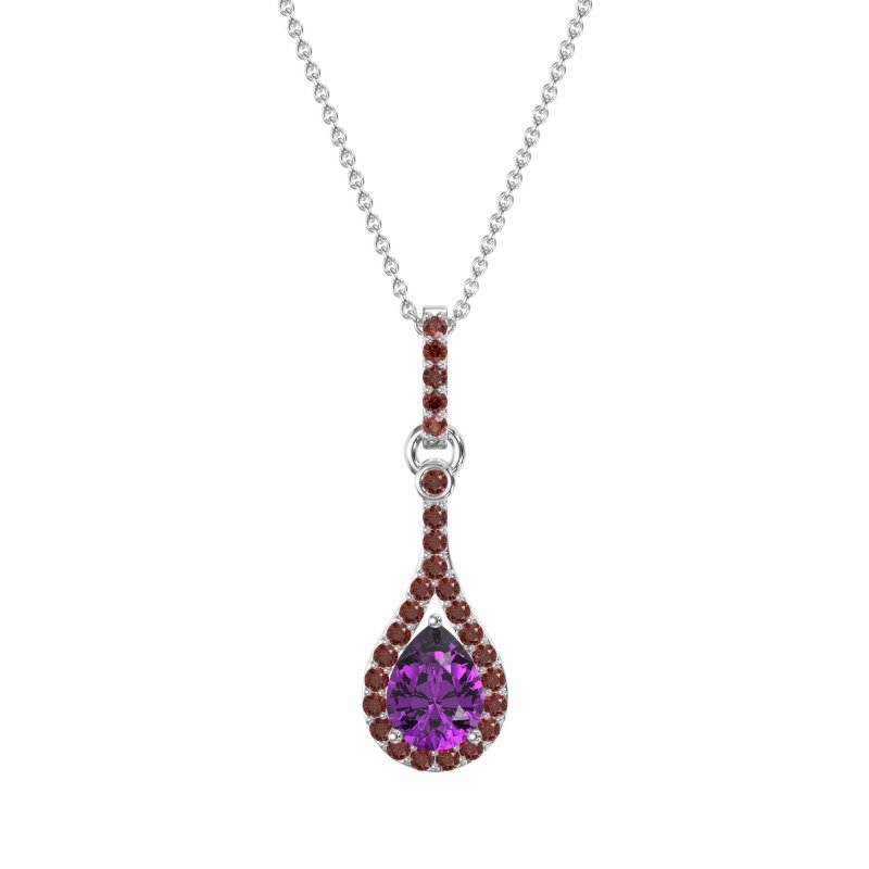 Wrap Tear Drop Dangling Necklace