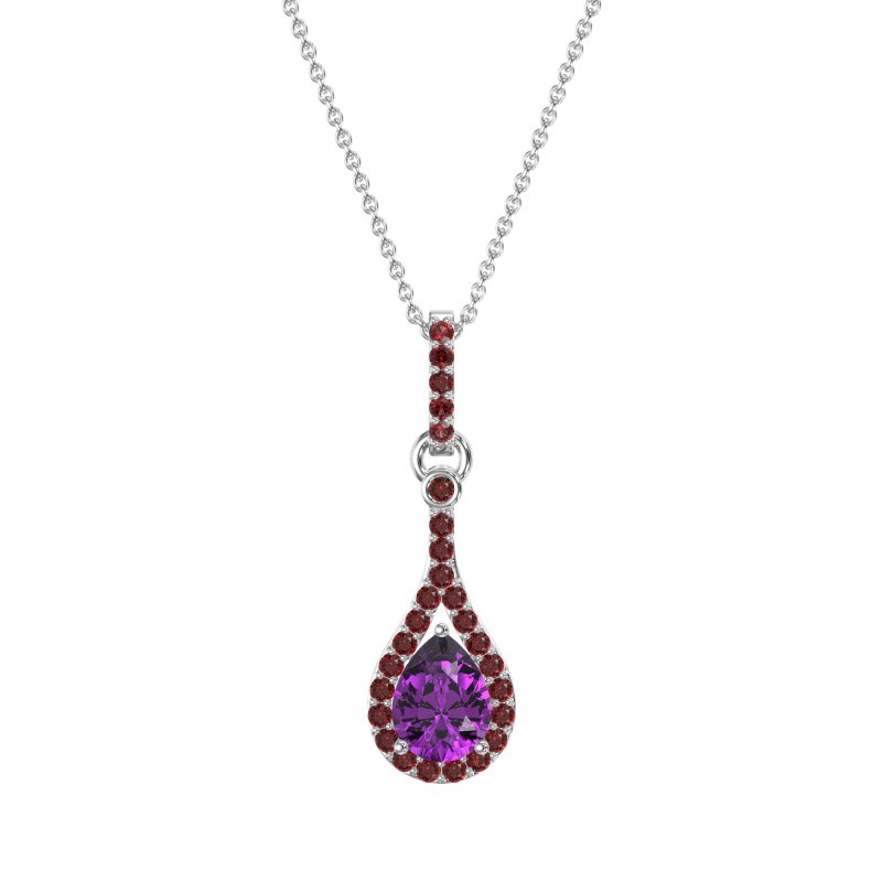 Wrap Tear Drop Dangling Necklace