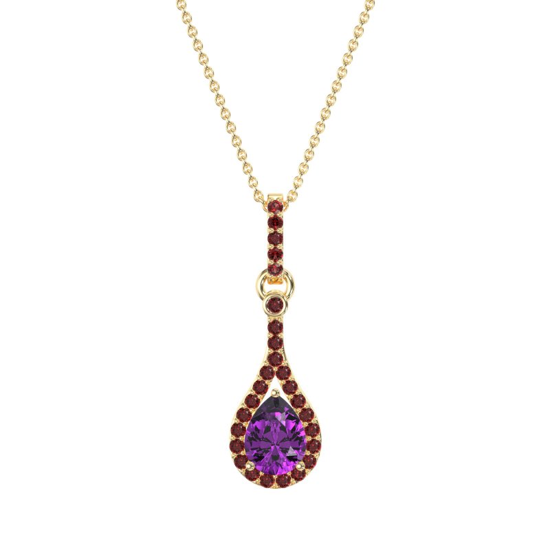 Wrap Tear Drop Dangling Necklace
