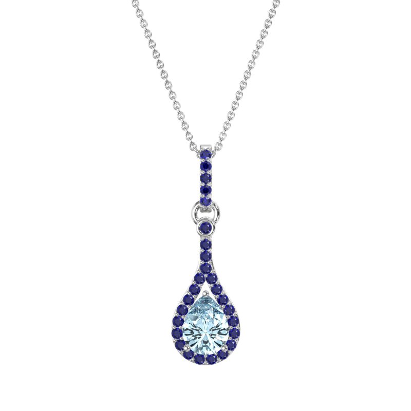 Wrap Tear Drop Dangling Necklace