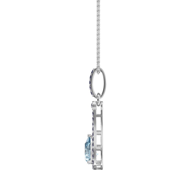Wrap Tear Drop Dangling Necklace