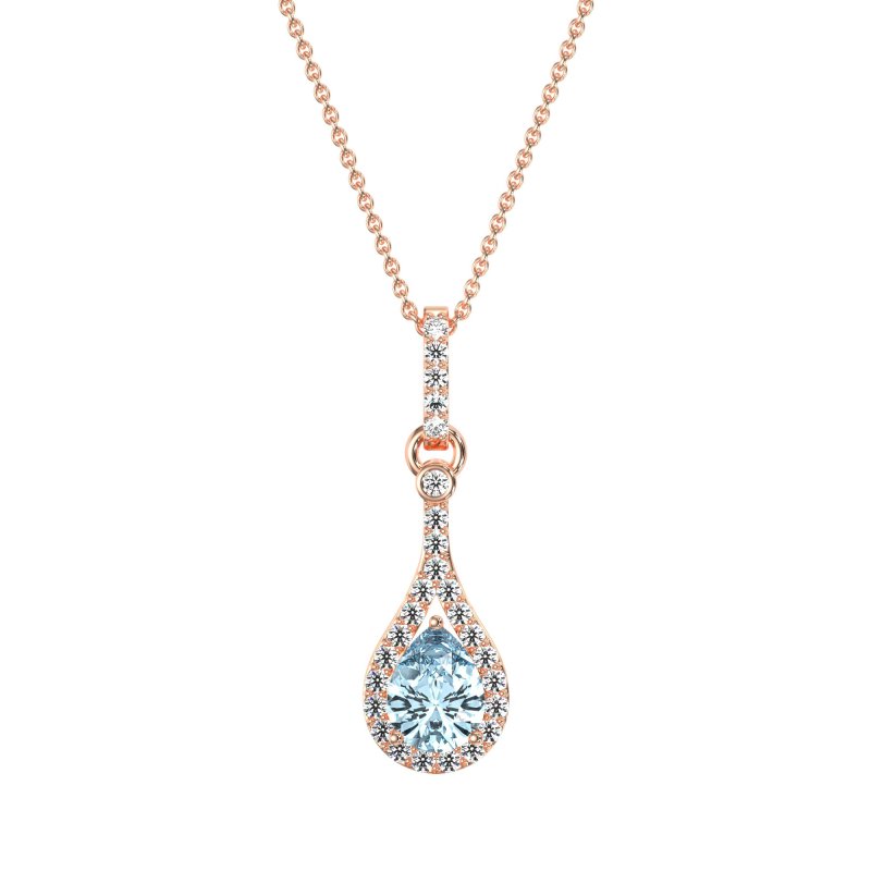 Wrap Tear Drop Dangling Necklace