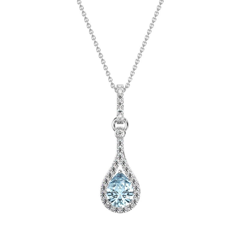 Wrap Tear Drop Dangling Necklace
