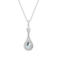 Wrap Tear Drop Dangling Necklace