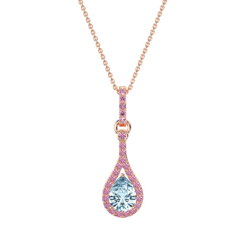 Wrap Tear Drop Dangling Necklace