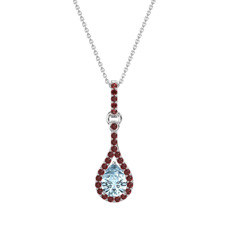 Wrap Tear Drop Dangling Necklace