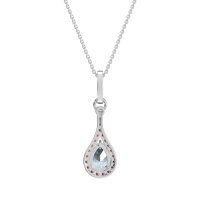 Wrap Tear Drop Dangling Necklace