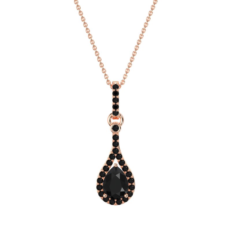Wrap Tear Drop Dangling Necklace