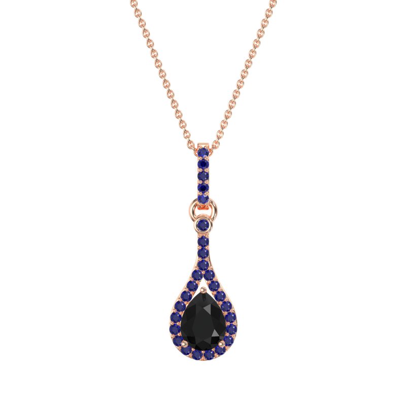 Wrap Tear Drop Dangling Necklace