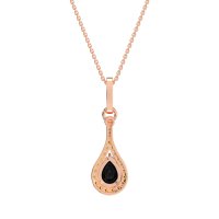 Wrap Tear Drop Dangling Necklace