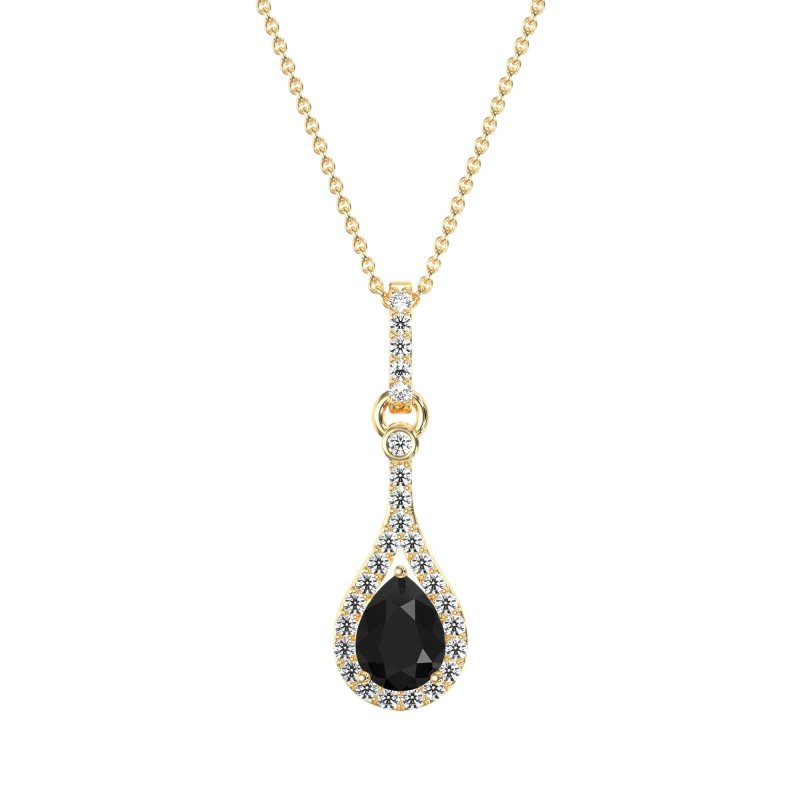 Wrap Tear Drop Dangling Necklace