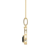 Wrap Tear Drop Dangling Necklace