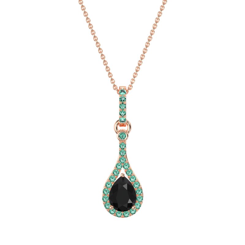 Wrap Tear Drop Dangling Necklace