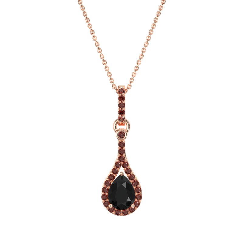 Wrap Tear Drop Dangling Necklace