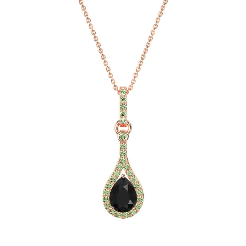 Wrap Tear Drop Dangling Necklace