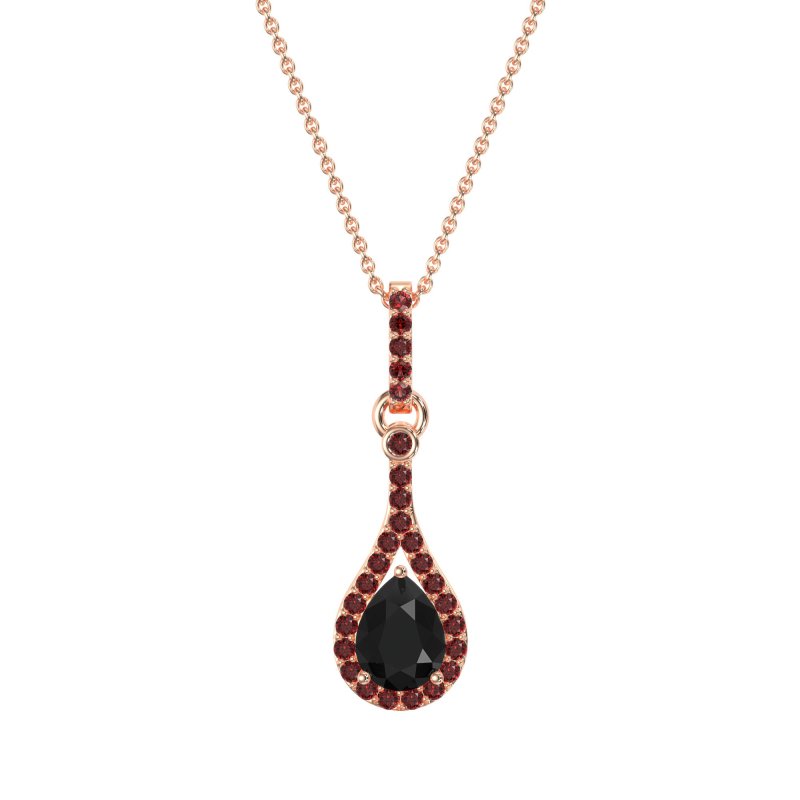 Wrap Tear Drop Dangling Necklace