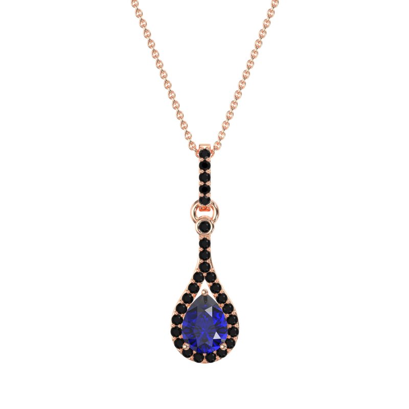 Wrap Tear Drop Dangling Necklace