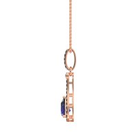 Wrap Tear Drop Dangling Necklace