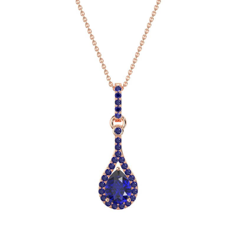 Wrap Tear Drop Dangling Necklace