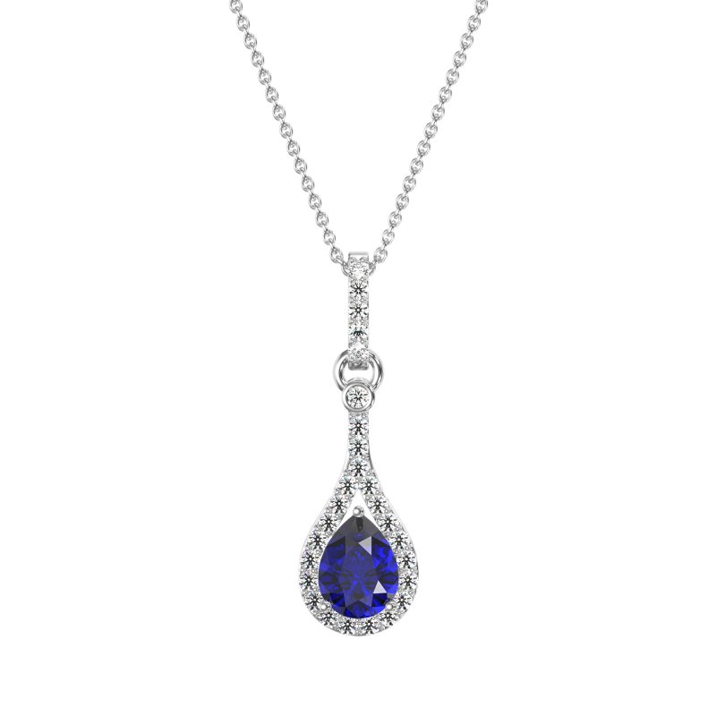 Wrap Tear Drop Dangling Necklace