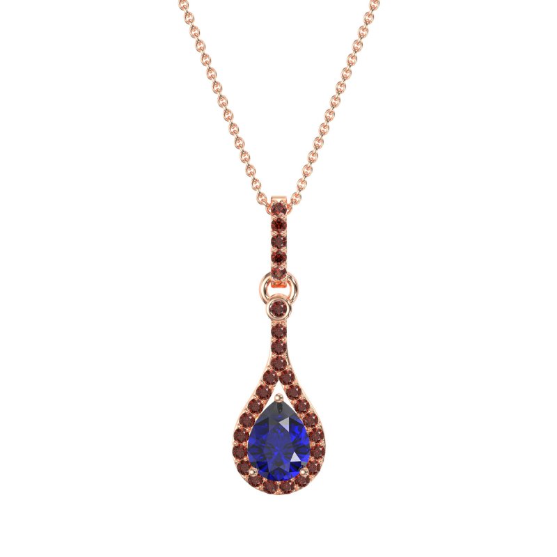 Wrap Tear Drop Dangling Necklace