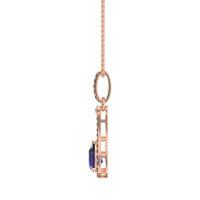 Wrap Tear Drop Dangling Necklace