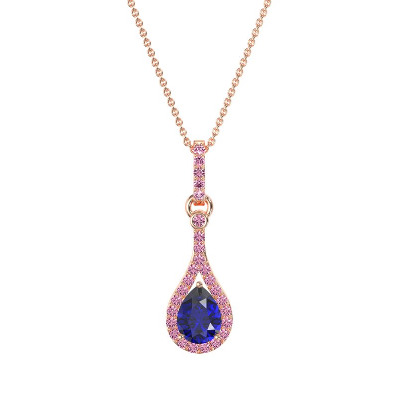 Wrap Tear Drop Dangling Necklace
