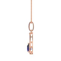 Wrap Tear Drop Dangling Necklace